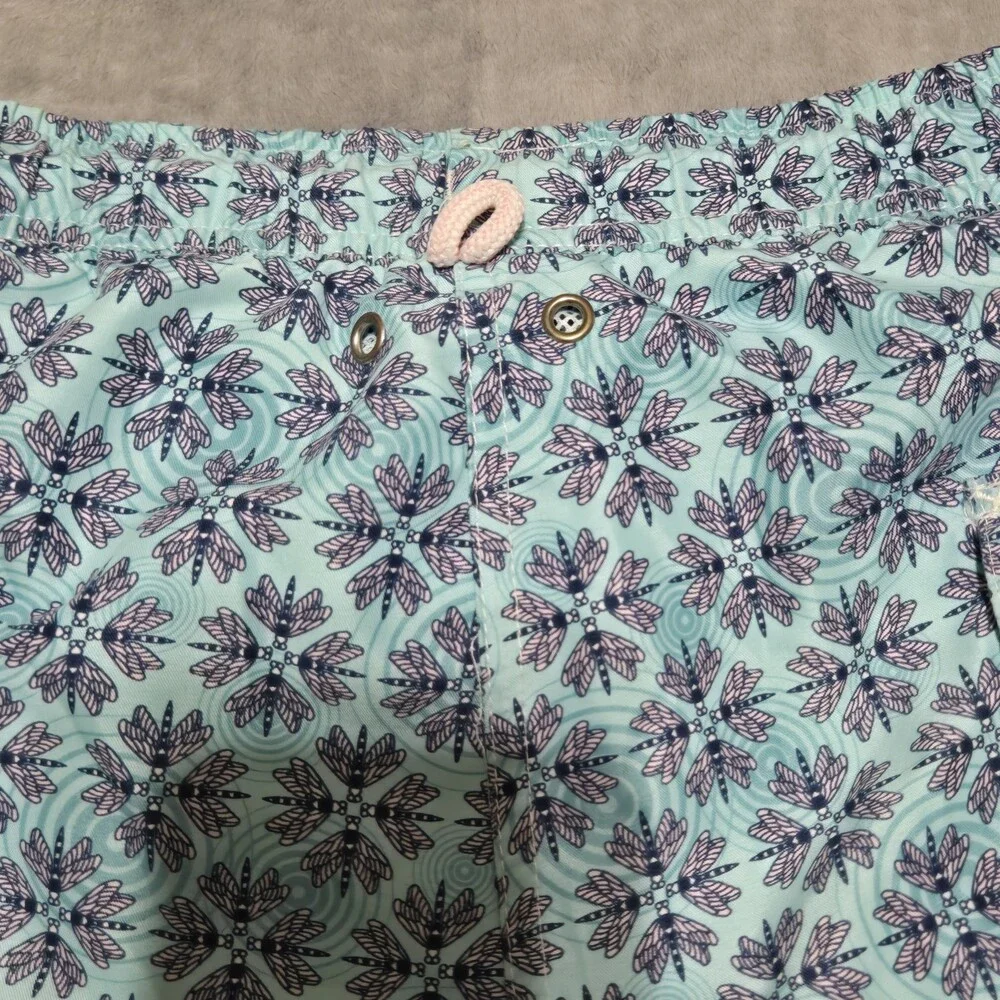Peter Millar Seaside Collection Swim Trunks Dragonflies Men's Size Large